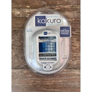 Techno Source 2005 Illuminated Kakuro Mega Screen Handheld Game 20750 New Sealed